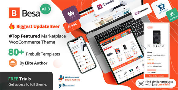 Besa 2.3.6 – Elementor Marketplace WooCommerce Theme