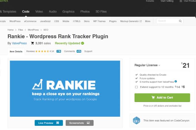 Rankie 1.7.9 – WordPress Rank Tracker Plugin Free Download (Nulled)